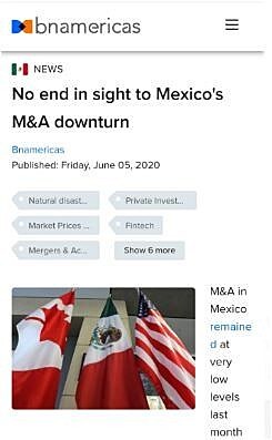 No end in sight to Mexico's M&A downturn